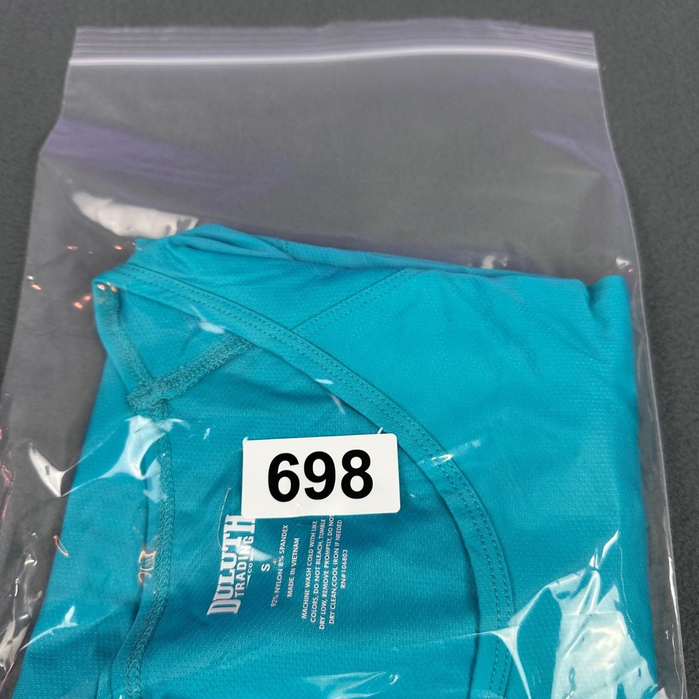 Duluth Trading Co Womens Turquoise Blue Performance Short Sleeve T-Shirt Small - Picture 8 of 8